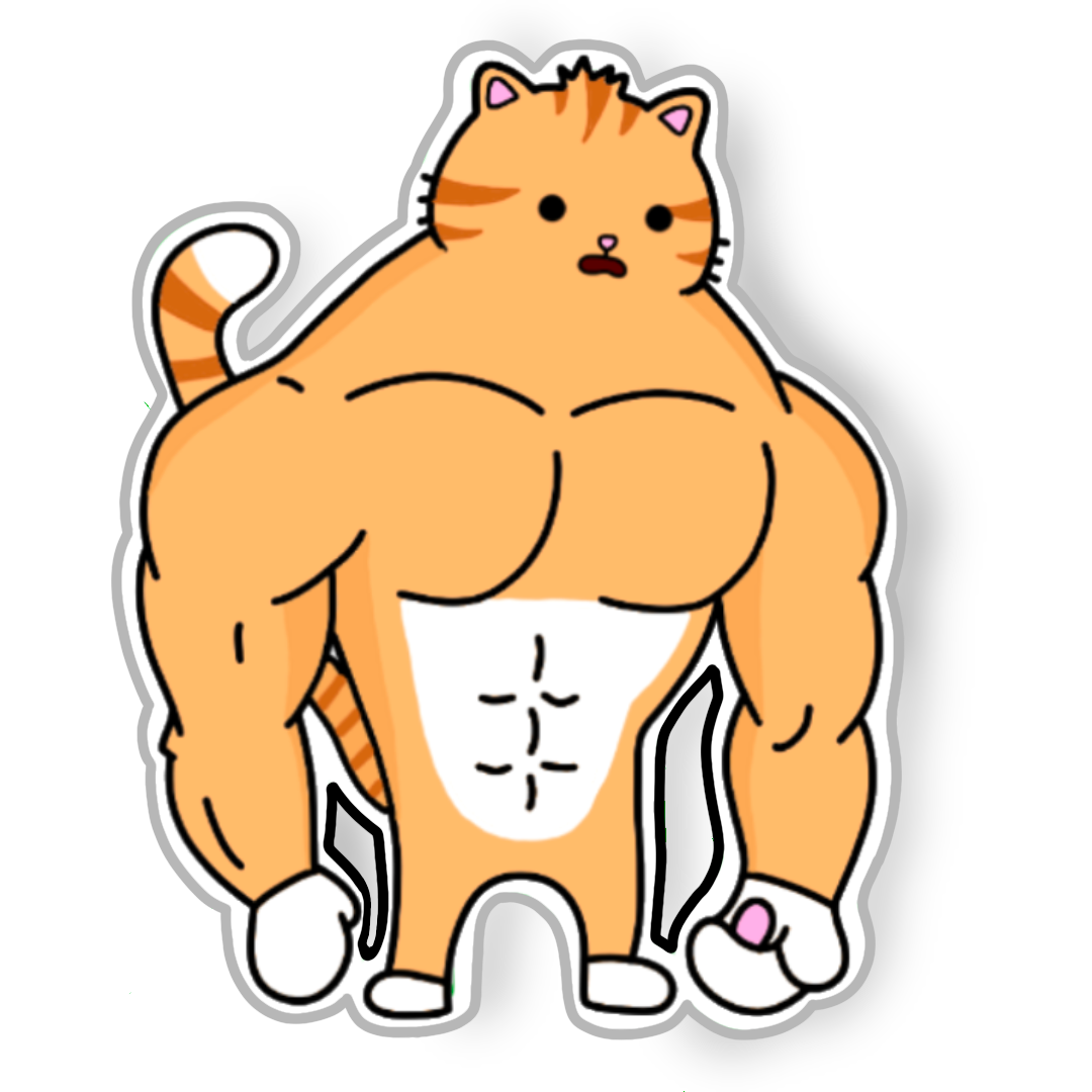 Chad Cat Sticker